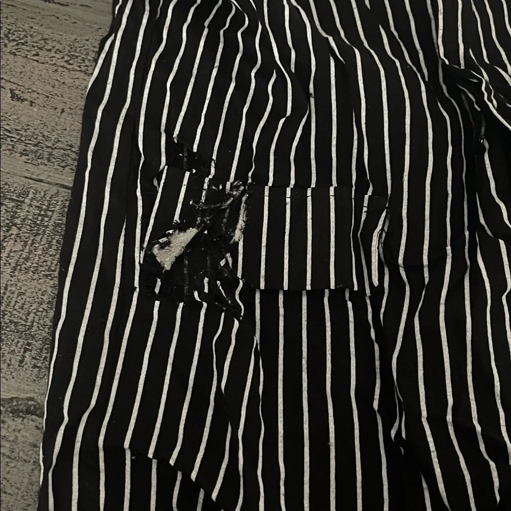 Jack Skellington withered Black and White Striped suit, child’s size Large